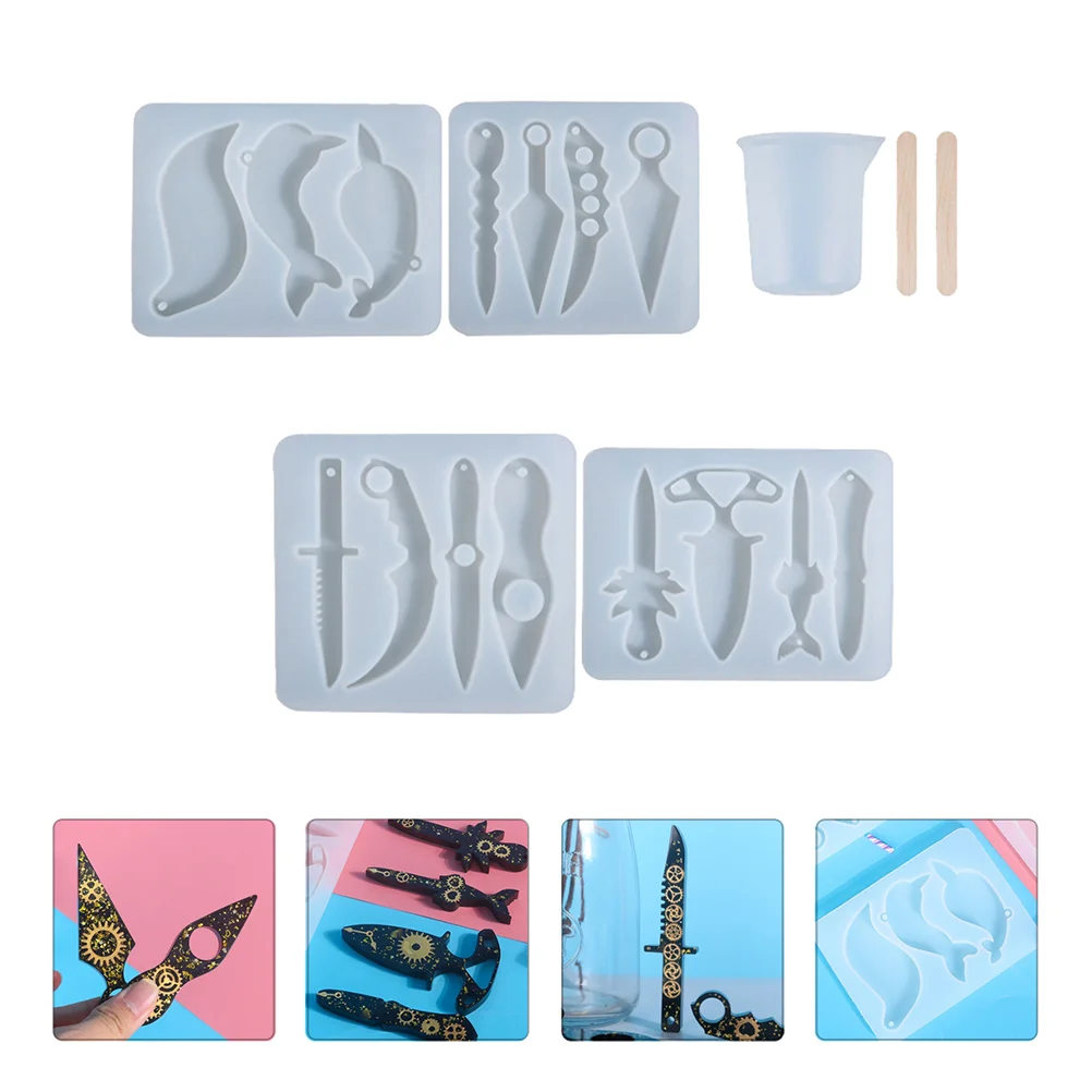 

4Pcs Pendant Charm Resin Key Chain Charms