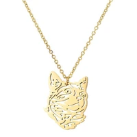 toocnipa fashion aesthetic stainless steel chain jewelry necklaces unique cat charms necklace animal pendant wholesale