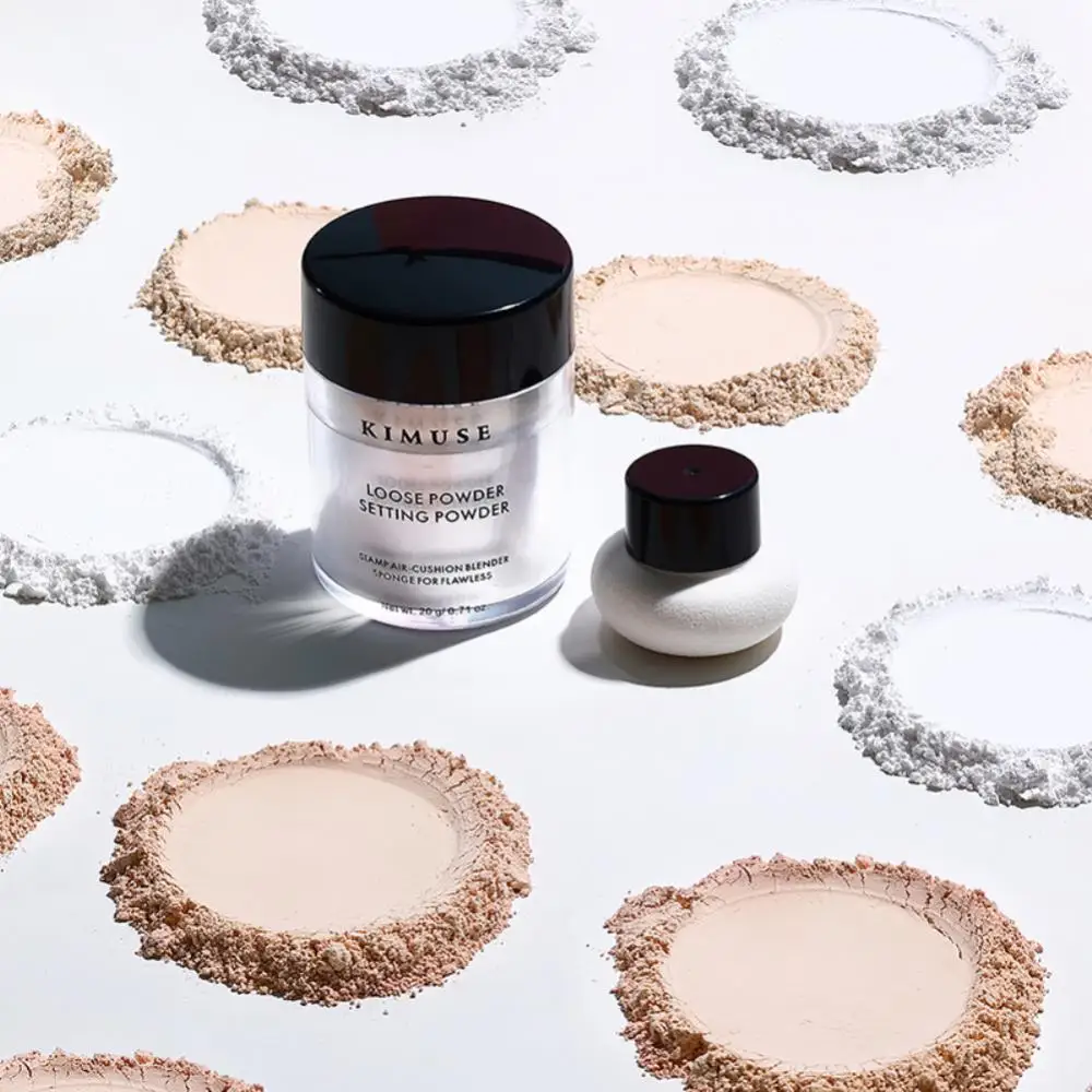 

Light Breathable Powder Mushroom Head Makeup Powder Oil Control 3 Colors Makeup Finish Setting Powder Face Setting Powder