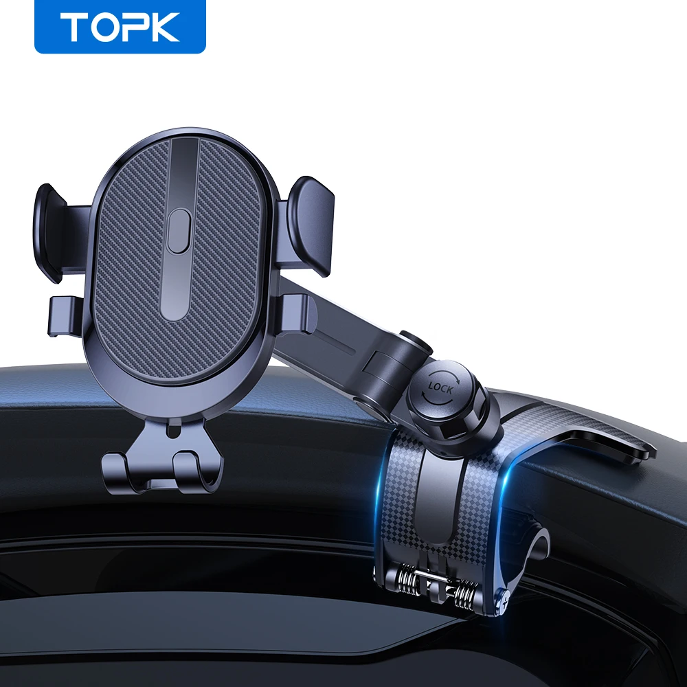 

Держатель для автомобильной приборной панели TOPK, с поворотом на 360 градусов