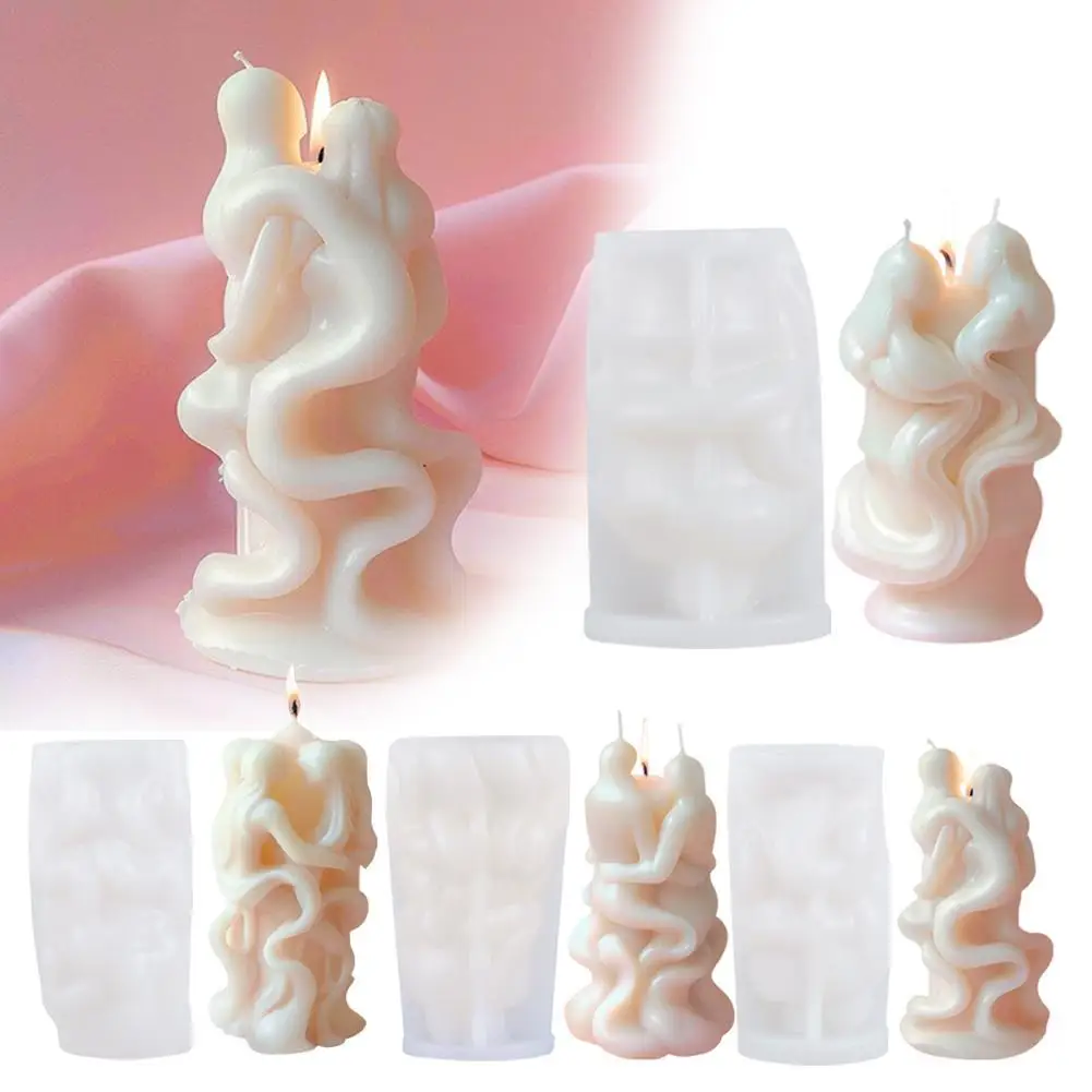 Силиконовая форма для свечей человеческая цилиндрическая ароматерапия свеча