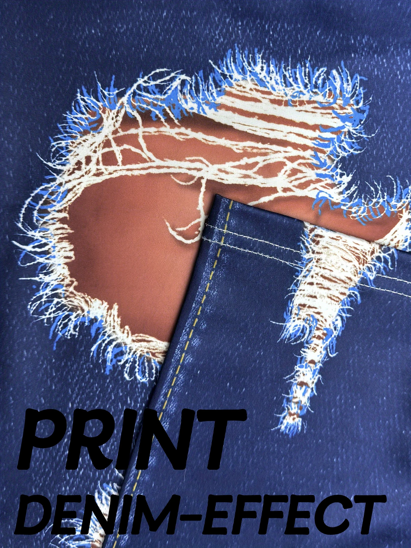 Женская одежда эластичные брюки колготки имитация ковбойского принта узоры