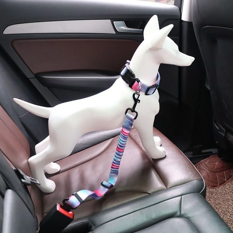 

Cat Car Seat Belt Dog Accessories Adjustable Harness Lead Leash Small Medium Travel Clip Puppy Collar Leash Pet Items Dog Harnes