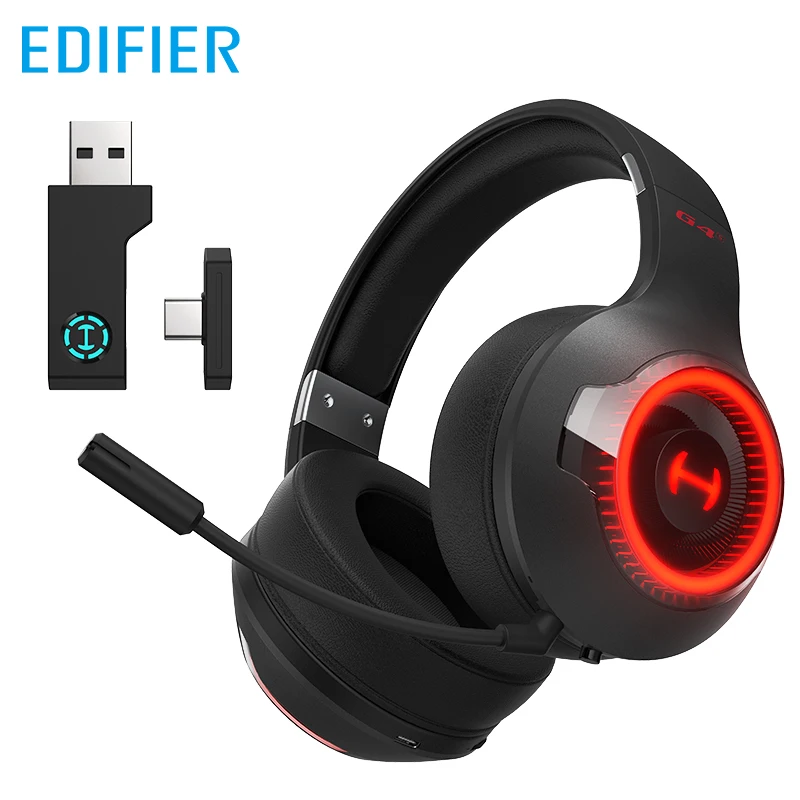 

EDIFIER HECATE G4S Wireless Gaming Headset Private Domain Dongle 2.4G Bluetooth 5.2 15ms Latency 46hours Playback