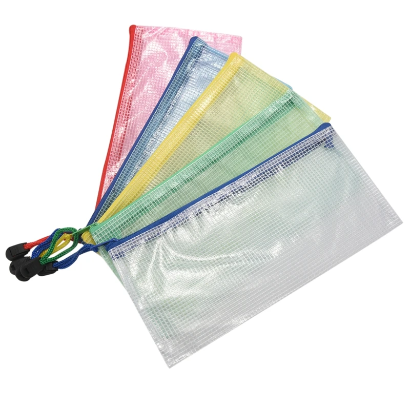 Маленькая сумка-конверт на молнии для хранения документов коробка с зажимом