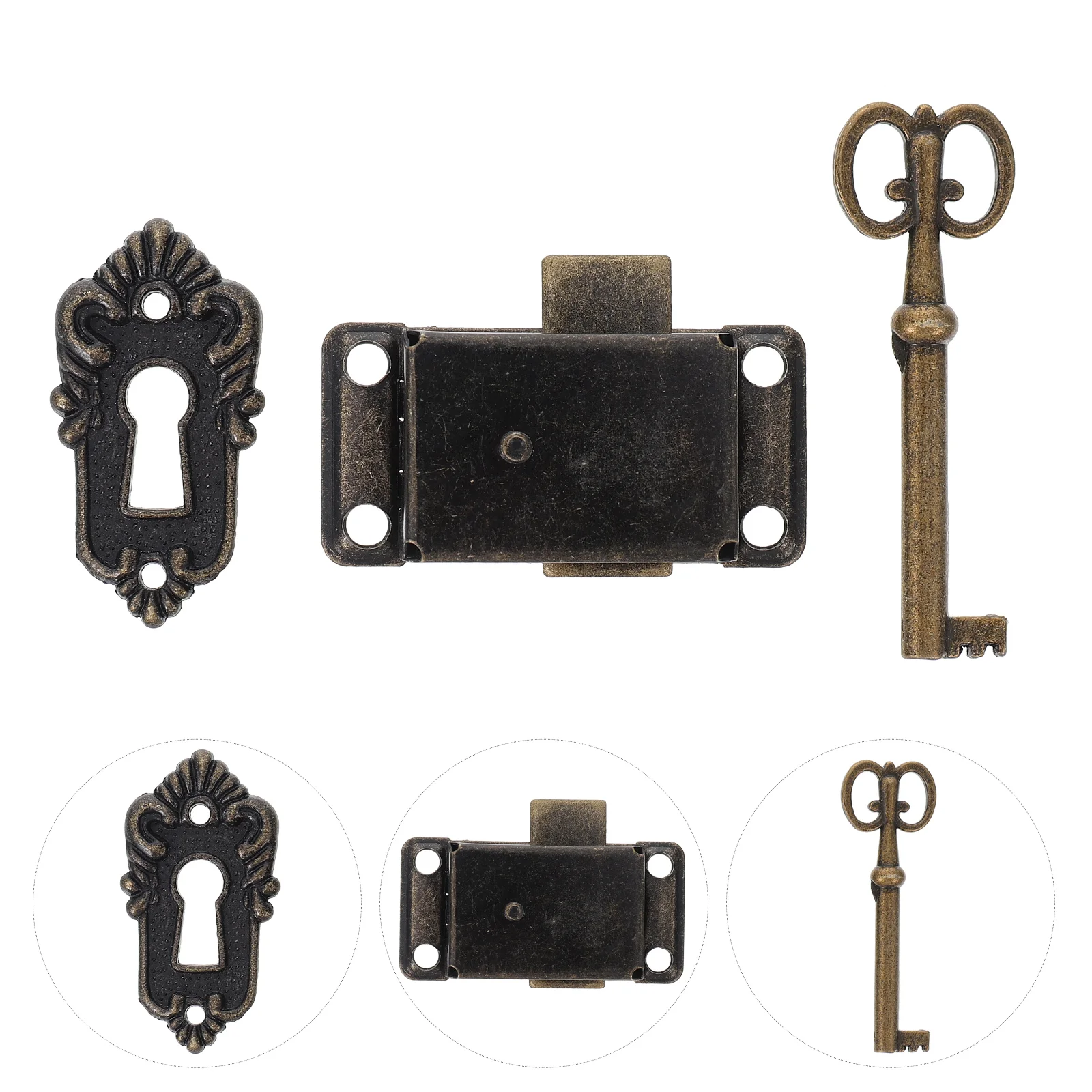

Lock Locks Boxcase Hasp Vintage Jewelry Wooden Latches Cupboardkey Suitcase Doorfurniture Cabinet Metal Keysordinary Fashioned