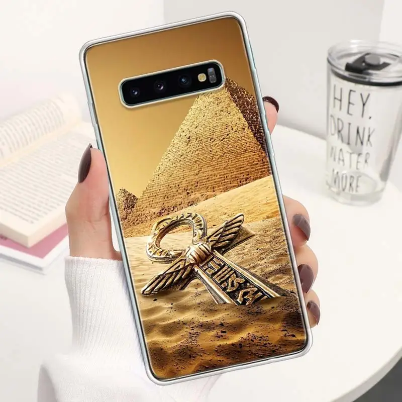 Чехол для телефона Египет Nefertiti Anubis Ankh чехол Samsung Galaxy S22 S21 S20 Ultra FE S10 Plus S10E S9 S8 + S7 S6 Edge