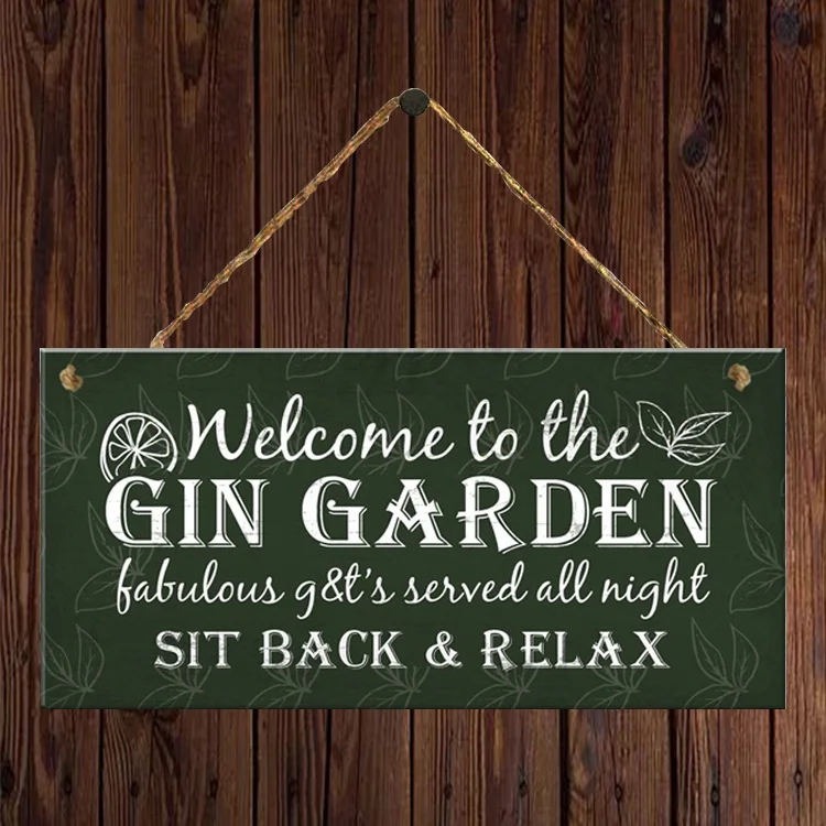 

16 Kinds of Garden Signs Wooden Hanging Plaques Gift Home Patio Shed Decoration