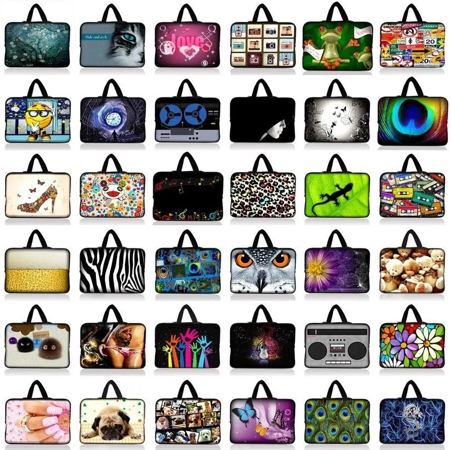 

7.9 9.7 10.1 11.6 13 13.3 14 14.4 15.4 15.6 17.3 17.4 laptop sleeve bag notebook case for Macbook Pro Air For Lenovo ASUS HP #D