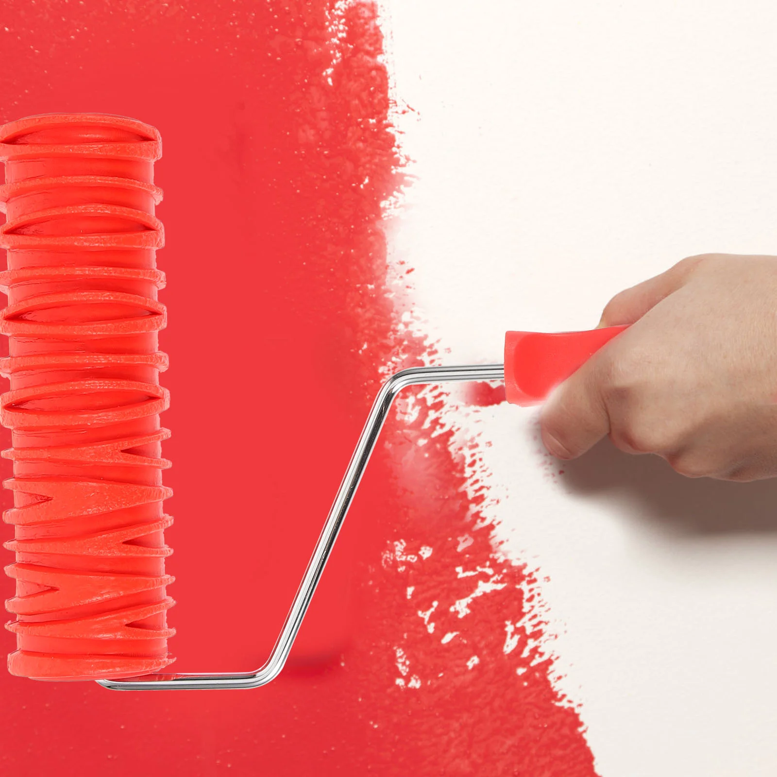 

Embossing Texture Roller Rubber Handle Wall Decoration Patterned Decorative