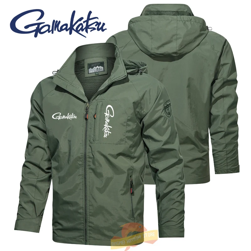 

Куртка Gamakatsu Мужская демисезонная, Спортивная тонкая ветрозащитная с капюшоном, с мягкой ракушкой, ветровка для активного отдыха, Походов, Кемпинга