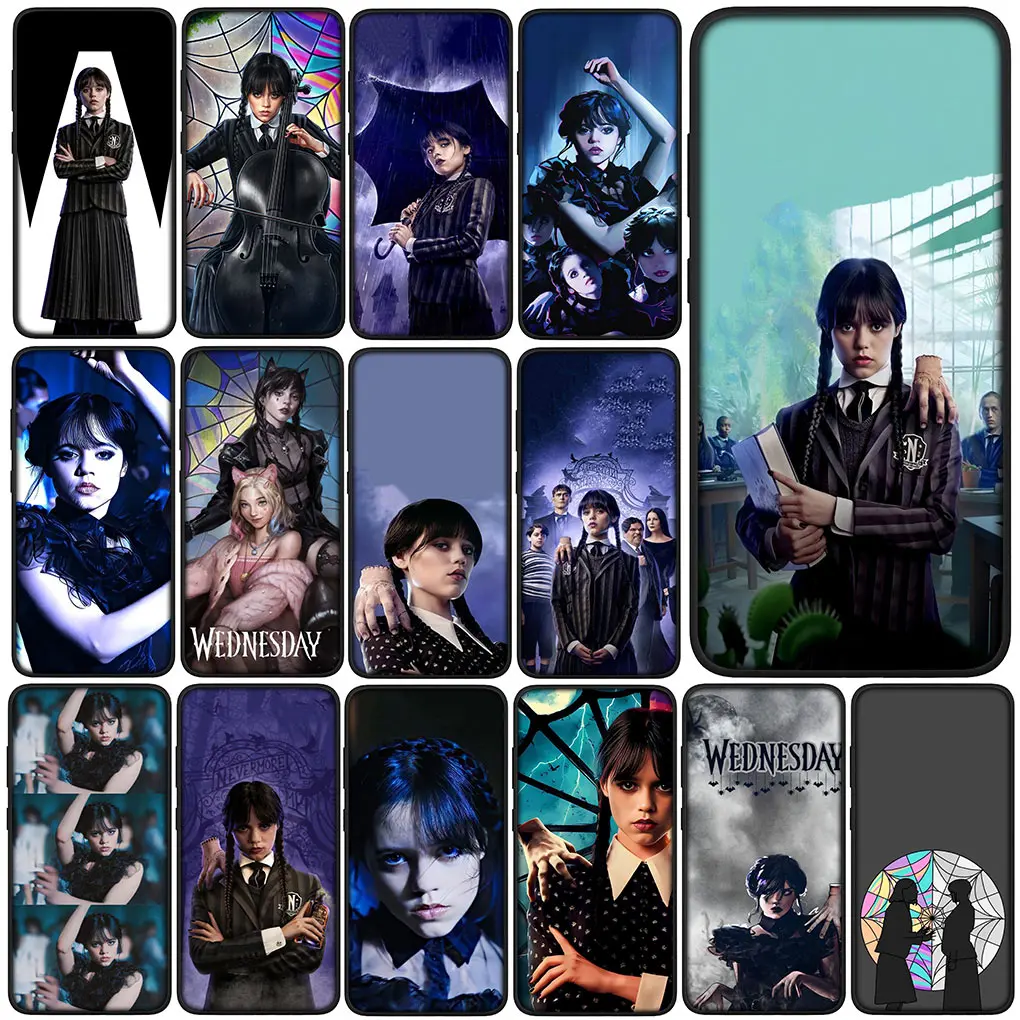 Чехол Jenna Ortega для телефона Samsung Galaxy S24 S23 Fe Ultra Plus A55 A35 A24 A25 A15 A05 A06 A16 мягкий чехол из