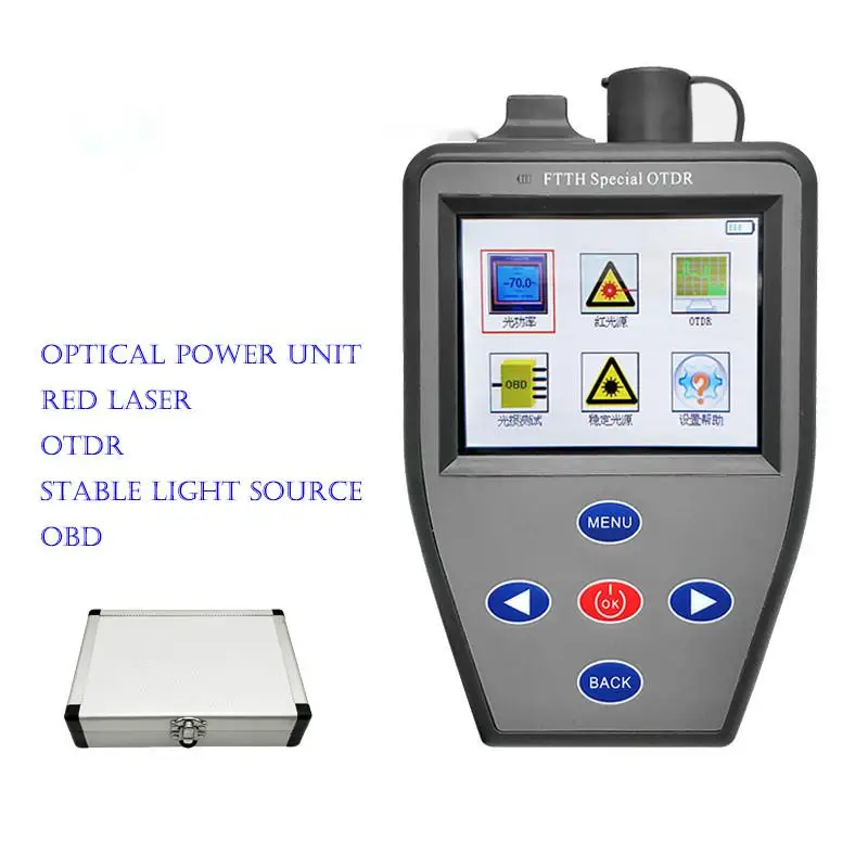 

OTDR Mini Optical Fiber Tester Fault Breakpoint Optical Fiber Fault Locator OPM VFL OTRD SLS 4 in 1