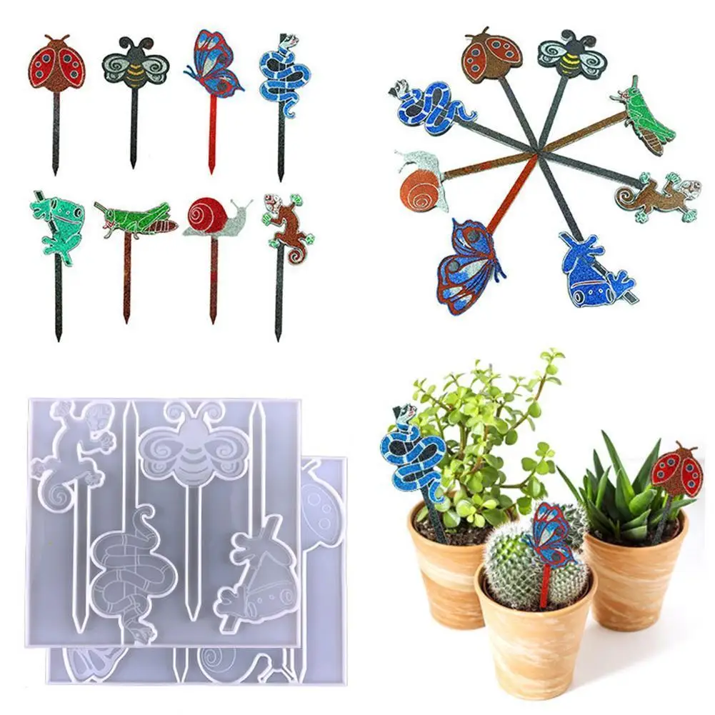 

Plant Labels UV Epoxy Resin Mold Handmade Garden Tags Silicone Mould DIY Crafts Nursery Garden Labels Seed Potted Herbs Plant