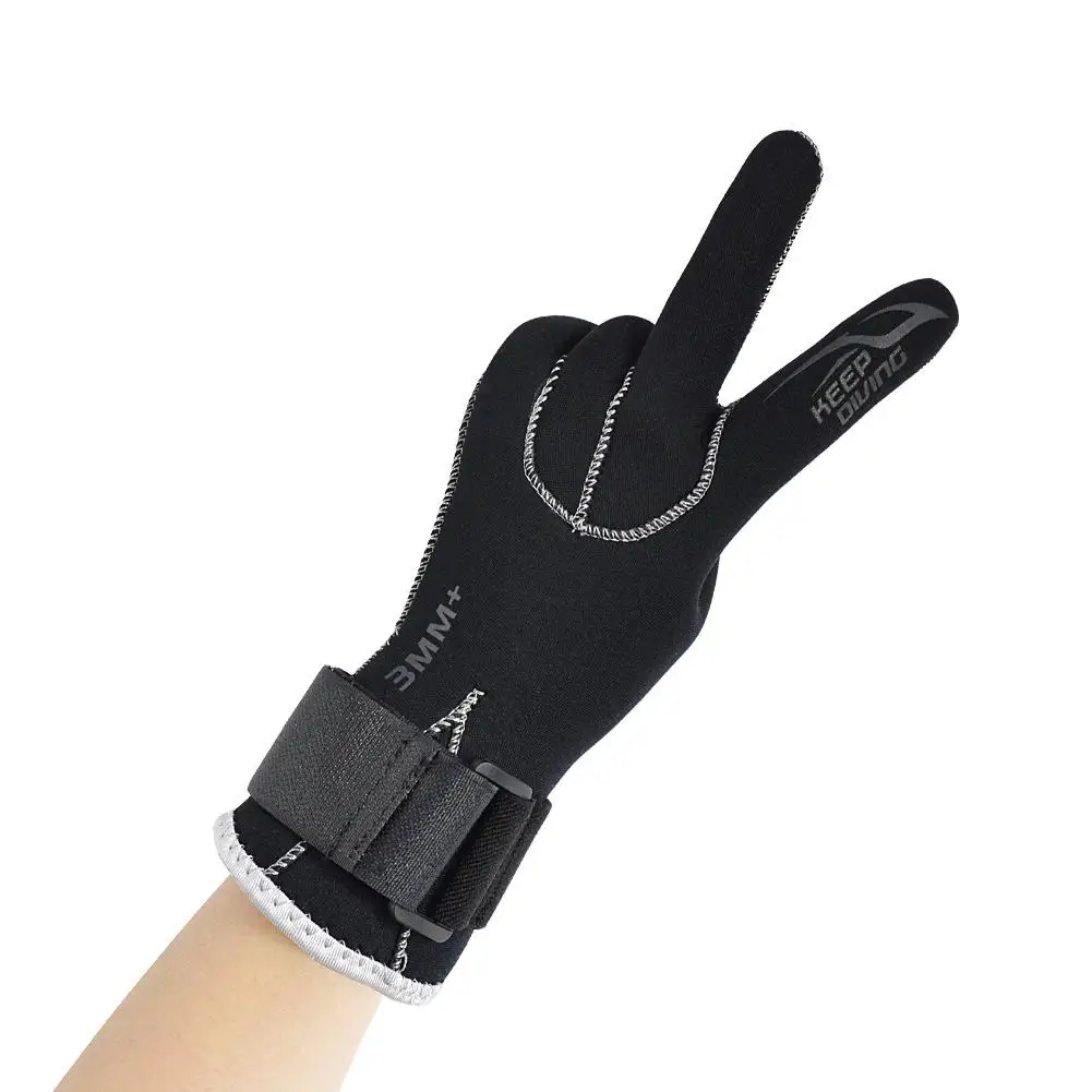 

1 Pair Of Wetsuit Gloves 3mm Diving Gloves Non-slip Wear-resistant Cold-proof Underwater Accessories Dg-203