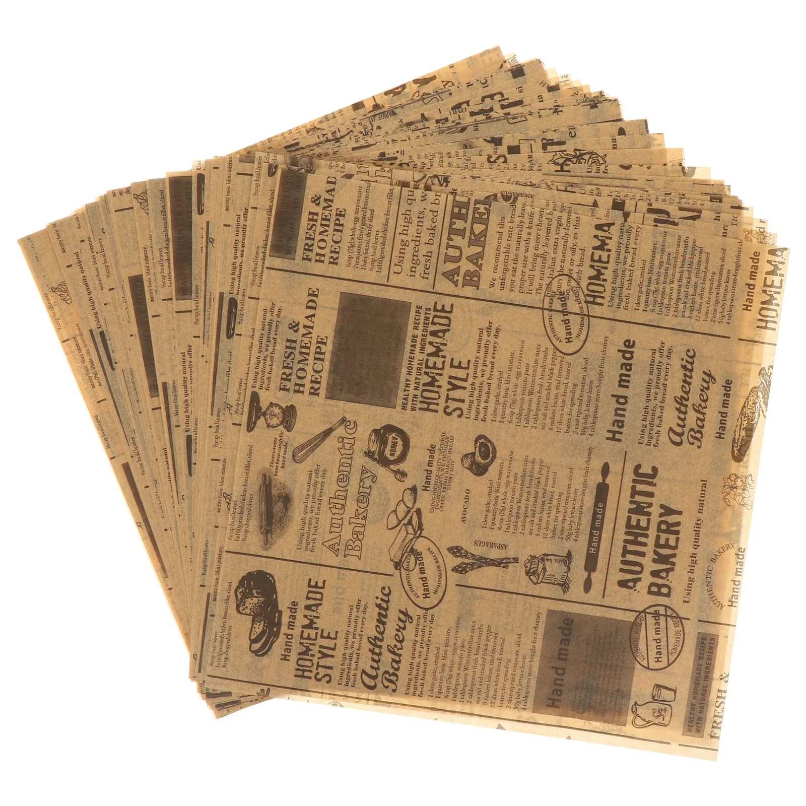 

Food Wrapping Paper Exquisite Beautiful Craft Vintage Packing Practical Packaging Chicken Roll DIY Materials Retro