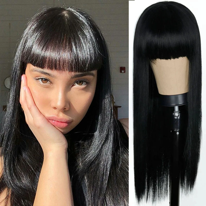 Lolita Cosplay synthetic wig Black Wig Long Straight wig Halloween Wigs Two Tone Ombre Color For Women Girl Wigs sylvia synthetic lace front wig straight hair long orange wig lady glueless wig middle parting cosplay wig ombre two tone wigs