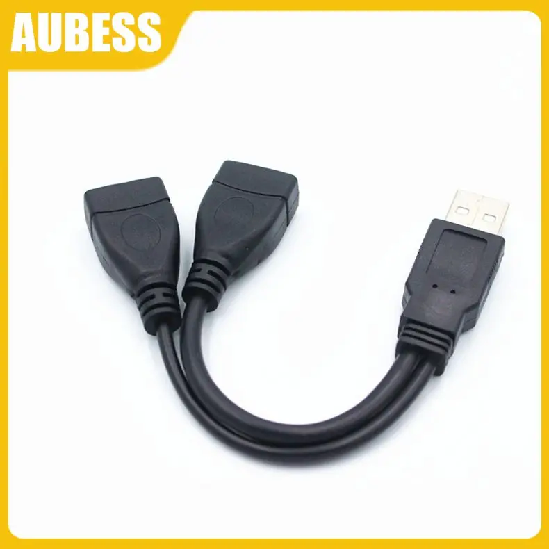 

0.15m Usb 2.0 Cable Y Data Cable Y Data Line 5gbps High-speed Operation Data Cable 1 Male Plug To 2 Female Socket Usb1 Tow 2
