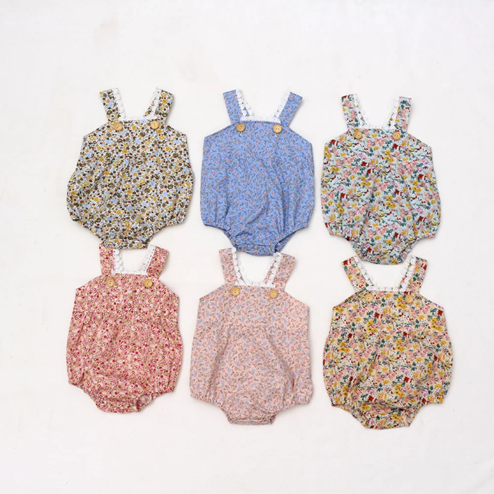 

Summer Infant Baby Girl Floral Sleeveless Romper