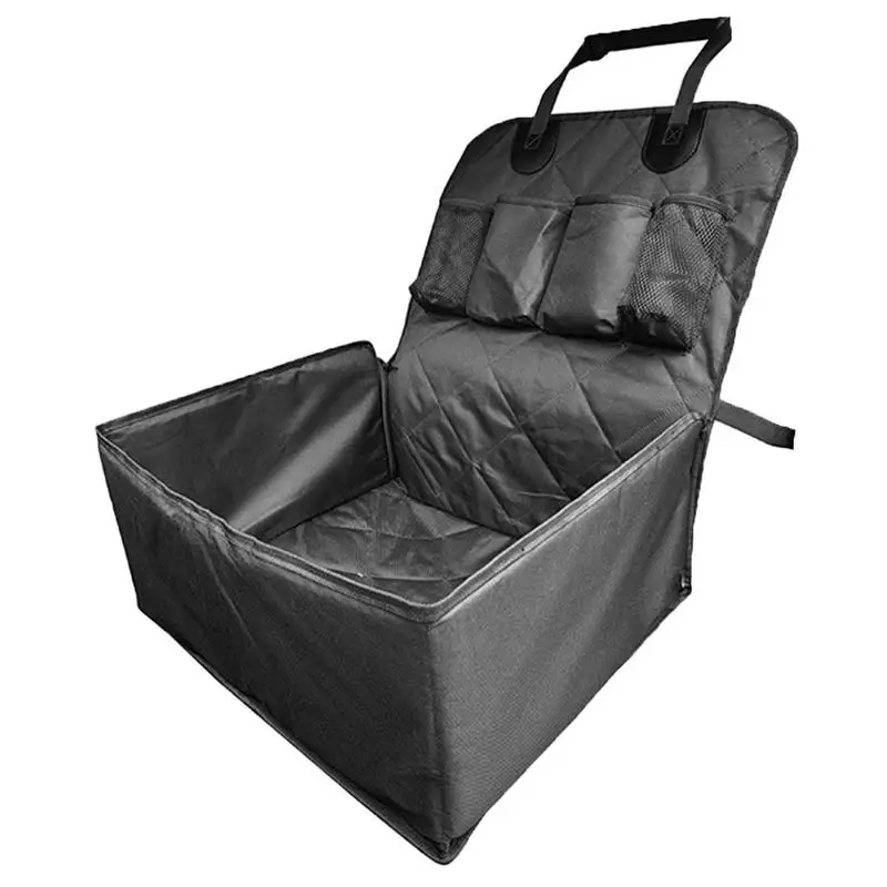 

Автомобильное кресло-переноска для домашних животных, мягкое сиденье с поводком безопасности и съемным креплением, для маленьких собак