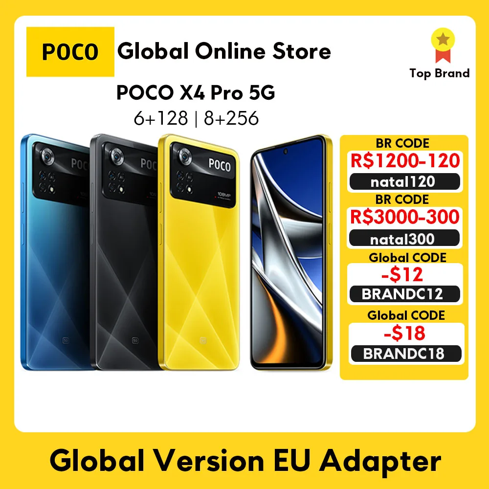 POCO X4 Pro 5G Smartphone Telephone 108MP Triple Camera 120Hz Amoled screen 67W turbo charging Snapdragon 695 Global Version
