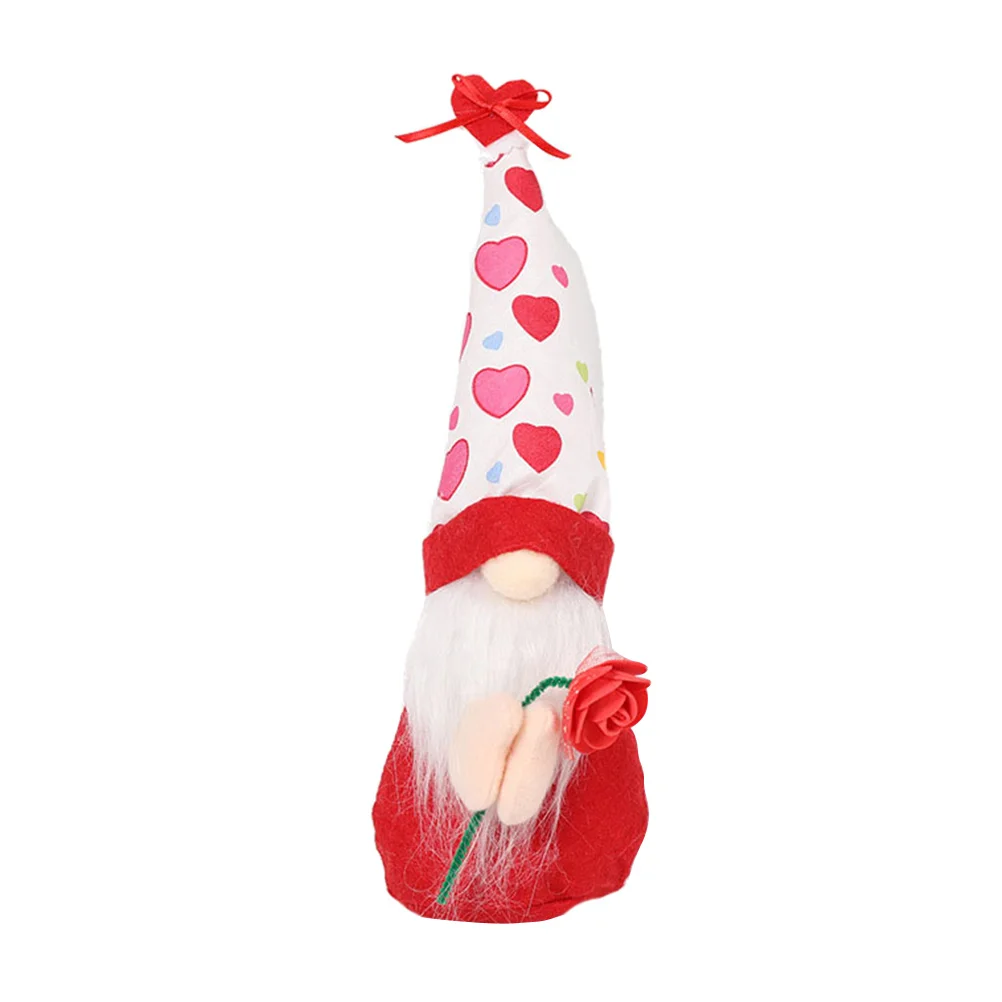 

Valentines Day Tomte Gnomes Ornaments Holiday Gnome Doll Stuffed Gnomes Gift