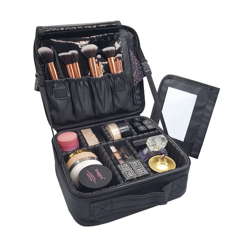 

High Quality Makeup Case Brand Travel Cosmetic Bag For Women's Portable Beauticia Female Make Up Storage Box Nail Tool Suitcases