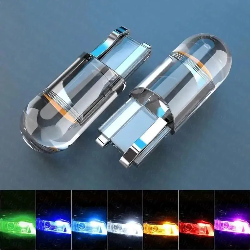 

2 Pair Car Reading Light T10 W5W LED Bulbs 12V License Plate Lamp Wedge Parking Lamp COB Auto Interior Dome Lights Accessories