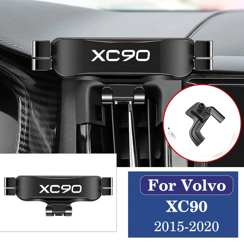 

Car Mobile Phone Holder For Volvo XC90 2015-2020 Special Air Vent Mounts Stand GPS Gravity Navigation Bracke Auto Accessories
