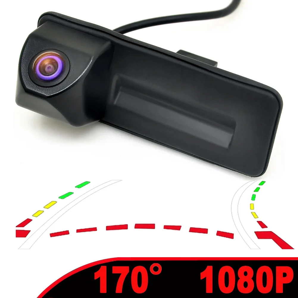 

WF- AHD Fisheye Reverse Backup Trunk Handle Cam For VW Skoda Octavia A5 A7 3 Superb Rapid Yeti Fabia 2 Roomster Audi A1 A3 A4