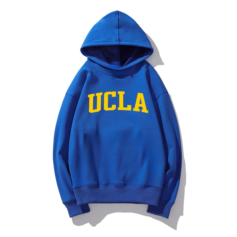 Новинка 2024 Детская толстовка Ucla из чистого хлопка на весну и осень джемпер с