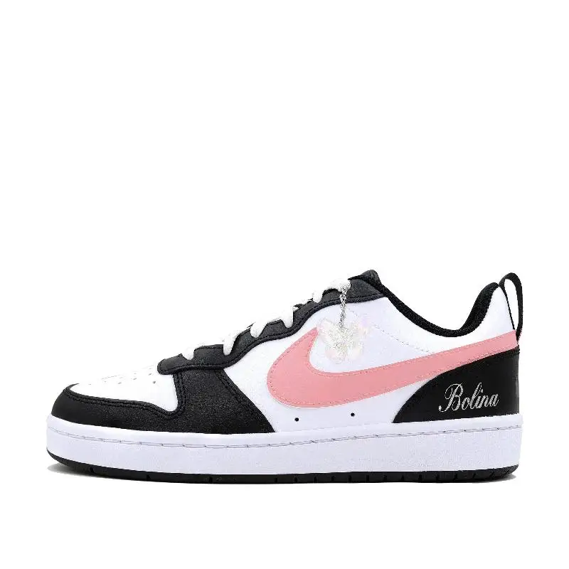 【Настроить】Nike Court Borough Обувь для скейтбординга Женские кроссовки BQ5448-115