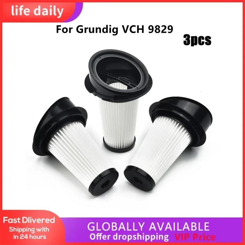 3 шт. фильтр для пылесоса Grundig VCH 9829 запасная часть сменный вакуумный уборки дома