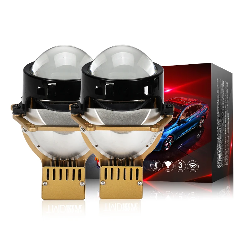 

Factory Supply 50W 3.0 inch Laser Bi LED Projector Lens Car Headlight Retrofitting Kit RHD LHD Headlight