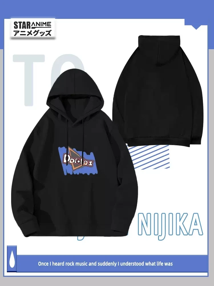 

Anime Bocchi The Rock! Ijichi Nijika Hooded Hoodie Sweatshirt Coat Loose Cosplay Costume Men Women Student Pullover Tops