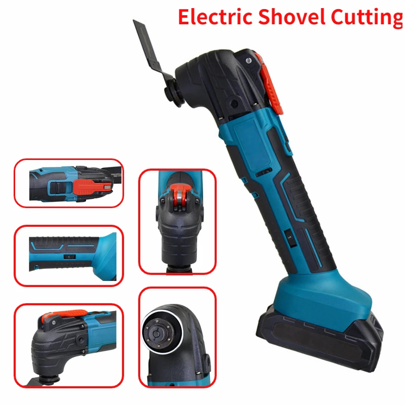 

Cordless Oscillating Multi Function Tool Trimmer Electric Saw Shovel Cutting Trimming Machine For Makita 18V Lithium Battery