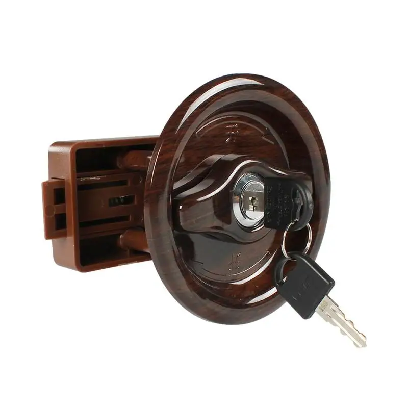 

Замок дверной для туалета, специальный коричневый замок для автомобиля, яхты, с 2 ключами, для лодки, морского грузовика, фургона, RV, аксессуары