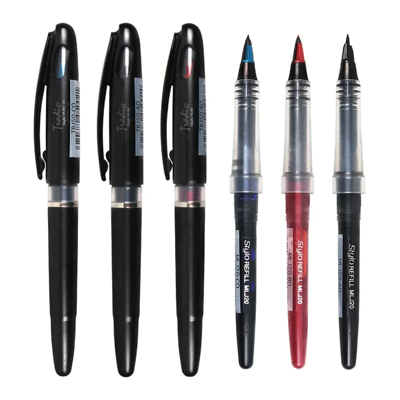 Японская гелевая ручка Pentel TRJ50 прямая жидкая большая емкость кончик утконоса