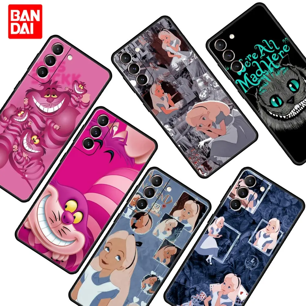 

Disney Alice in Wonderland Phone Case for Samsung Galaxy S22 S21 S20 S10 Plus Ultra FE 5G S22Plus S22Ultra Cover Silicone Coque