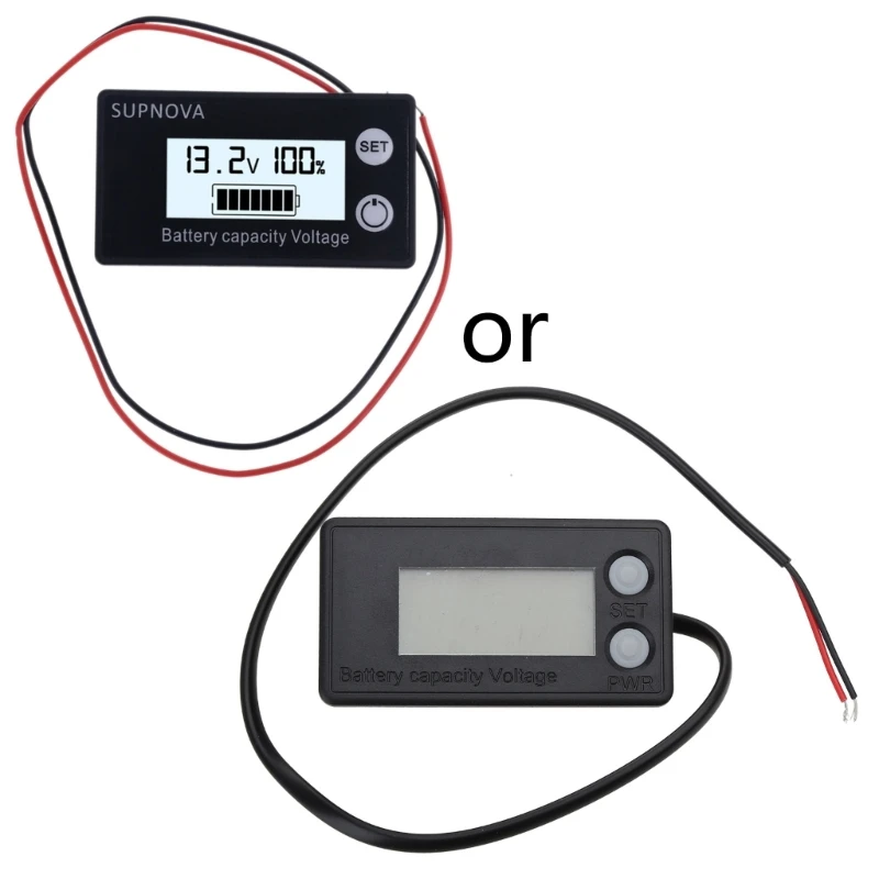

Waterproof Battery Capacity Indicator for Dc 12V 24V 48V 72V Lead Acid Lithium LiFePO4 Car Motorcycle Voltmeter DropShipping