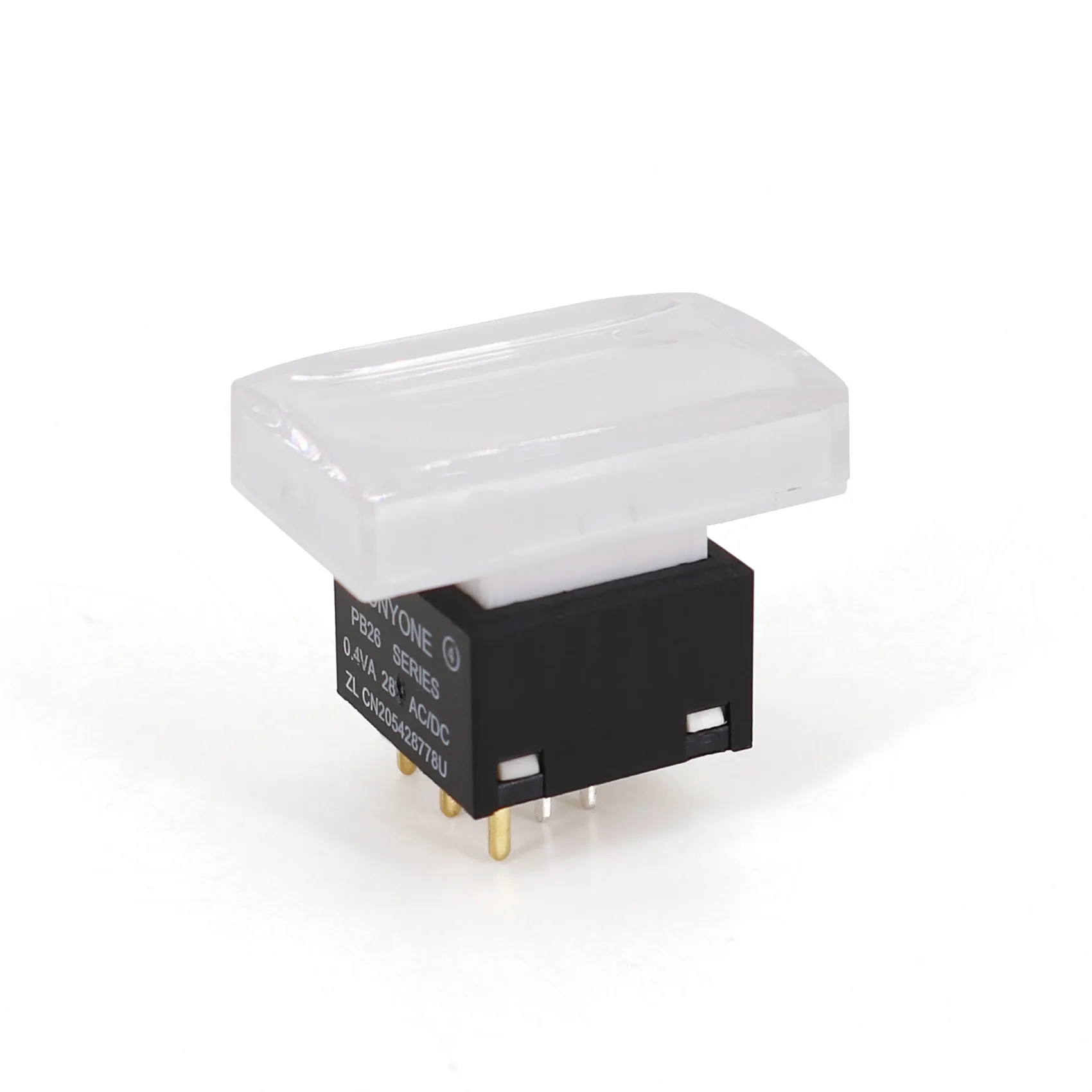 

Кнопка PB26-13M-E-RGB белая 15х26 мм