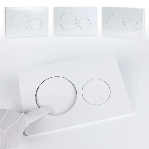 Серебряный круглый двойной привод смыва, кнопки для унитаза, скрытые настенные баки, смывные панели для ванной комнаты, отеля для Sigma 20.