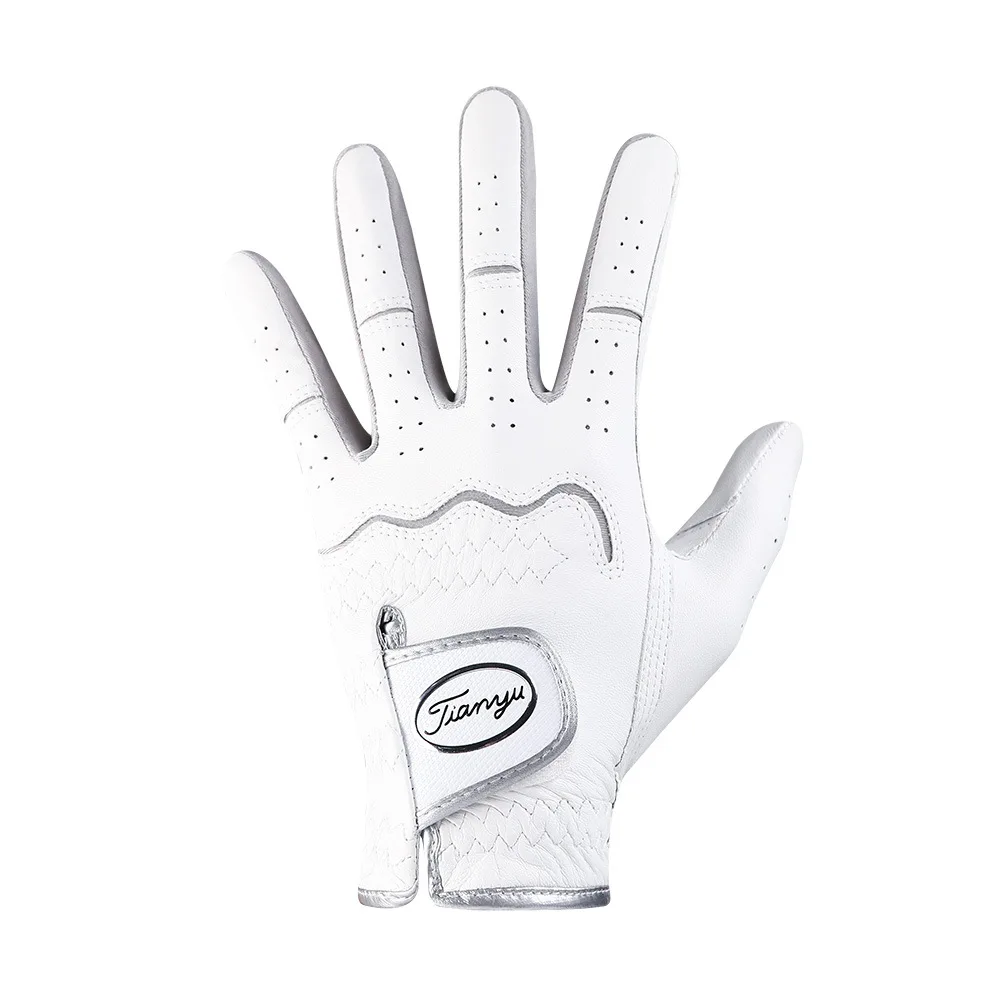 TTYGJ 1 шт. перчатки для гольфа для мужчин из натуральной кожи мужские спортивные варежки левой руки, нескользящие эластичные дышащие перчатки.