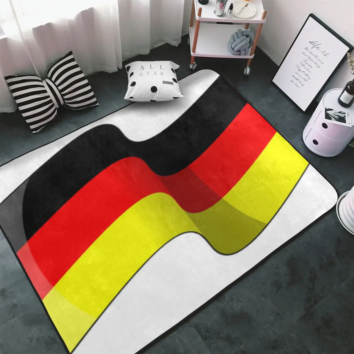 

Коврик с флагом Германии, напольные коврики из полиэстера, праздничные коврики для ванной и улицы, коврики на заказ