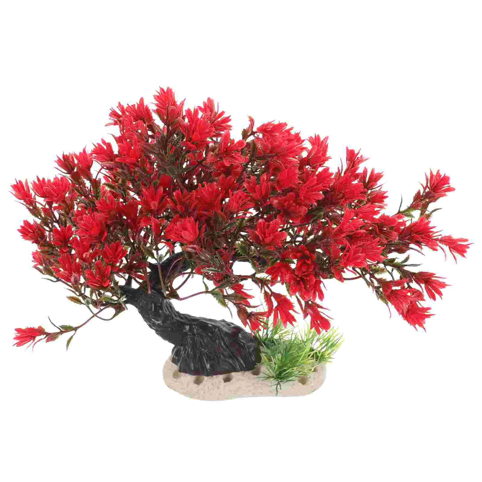

Fish Tank Layout Decor Artificial Tree Model Realistic Simulation Prop