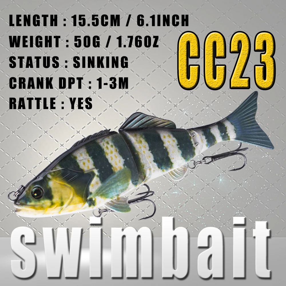 Chan's Huang 15 5 см 50 г/6 1 дюйма 76 унции Тонущая многошарнирная искусственная