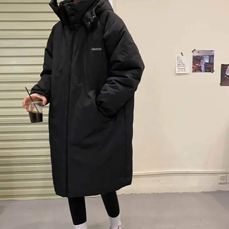 2023 New Winter Down Padded Jacket Women's Mid-length Coat Cotton-padded Jacket Korean Style Padded Jacket Loose Pie To Overcome