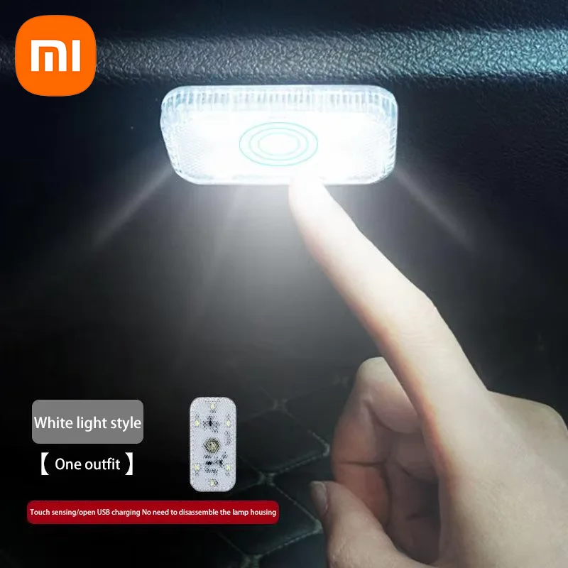 

Беспроводная индуктивная атмосферная подсветка салона автомобиля Xiaomi, магнитная зарядка, окружающее освещение для модификации автомобиля, универсальная посадка