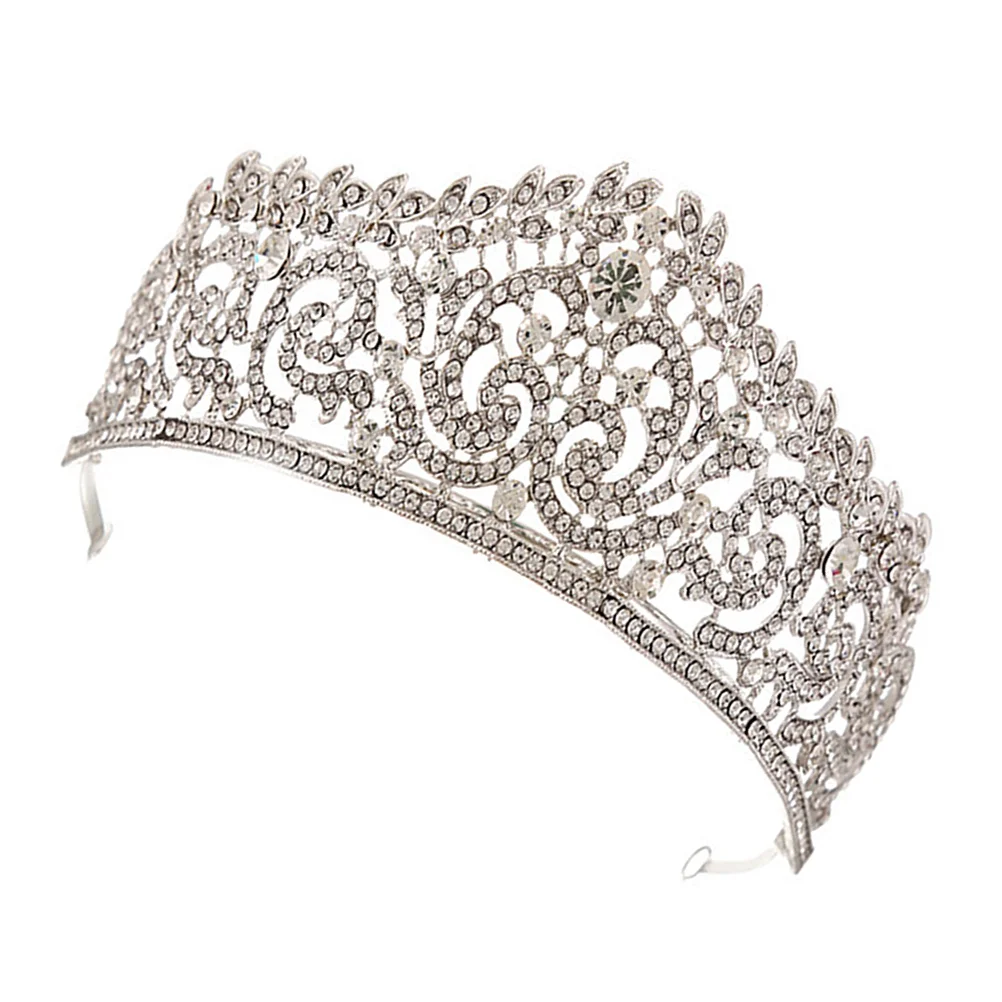 

Tiara Wedding Rhinestone Hairvintage Headwear Headpiece Women Retrocrystal Bride Bridal Pageant Headband Headdress Birthday