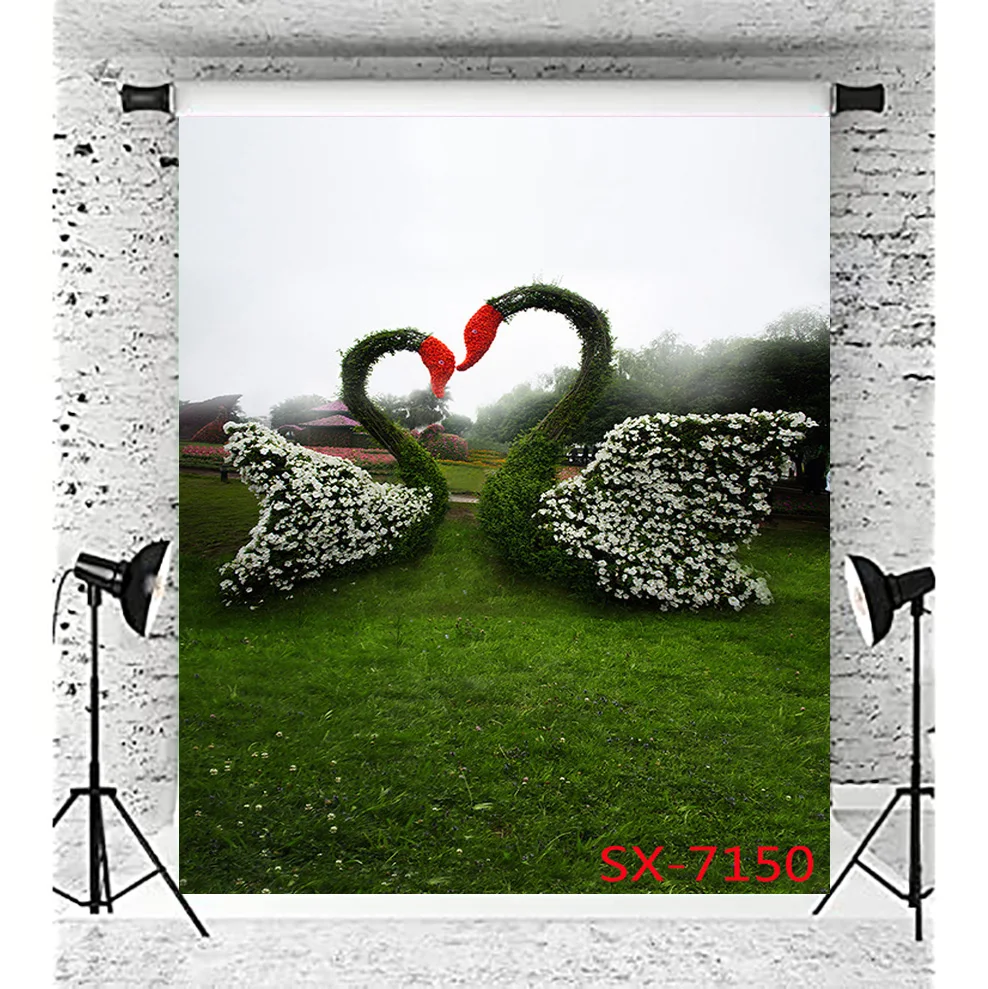 

Valentine's Wedding Dress Landscape Backdrop Beautiful Flower Wall Background Photography Prop XH-26